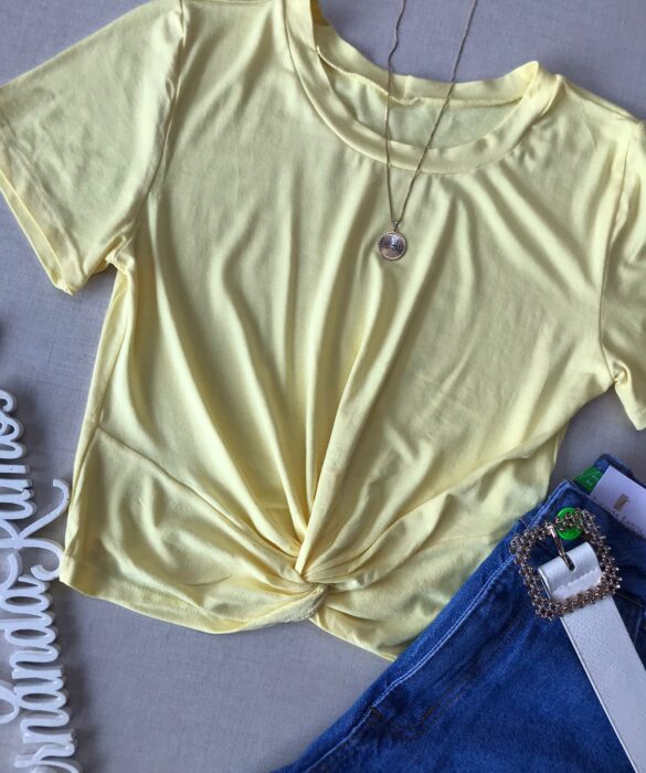 fernandaramosstore com br cropped feminino sem bojo manga curta com detalhe amarelo