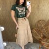 fernandaramosstore com br saia midi com amarracao jeans ziper do lado bege 14