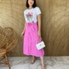 fernandaramosstore com br saia midi com amarracao jeans ziper do lado rosa 2