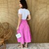 fernandaramosstore com br saia midi com amarracao jeans ziper do lado rosa 4