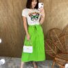 fernandaramosstore com br saia midi com amarracao jeans ziper do lado verde