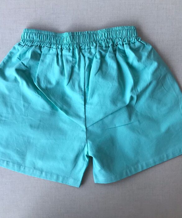 fernandaramosstore com br short feminino curto com bolso frontal e amarracao verde agua 2