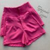 Short Feminino de Alfaiataria Rosa com Detalhe - Fernanda Ramos Store