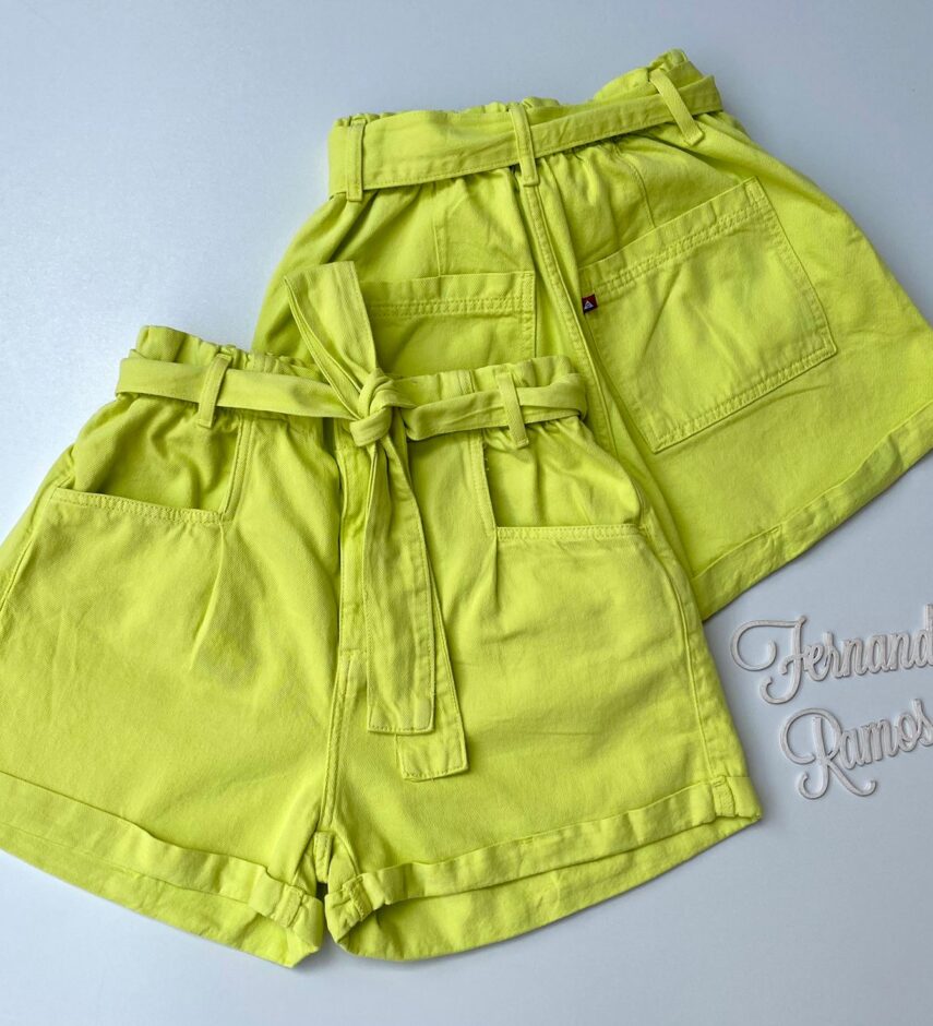 fernandaramosstore com br short jeans feminino clochard com cinto verde lima