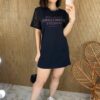 fernandaramosstore com br vestido camisetao preto manga em paete look for something 6