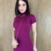 fernandaramosstore com br vestido canelado sem bojo manga curta gola fucsia 1