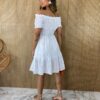 fernandaramosstore com br vestido curto laise com bojo branco ombro a ombro 4