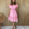 fernandaramosstore com br vestido curto laise com bojo rosa ombro a ombro