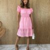 fernandaramosstore com br vestido curto laise com bojo rosa ombro a ombro 4