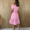 fernandaramosstore com br vestido curto laise com bojo rosa ombro a ombro 6