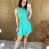 fernandaramosstore com br vestido curto sem bojo com bolsos e amarracao atras verde agua 2