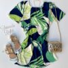 fernandaramosstore com br vestido curto sem bojo manga curta folhagens verde e azul