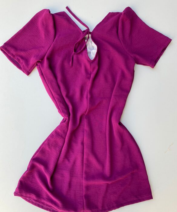 fernandaramosstore com br vestido curto sem bojo manga curta soltinho fucsia 2