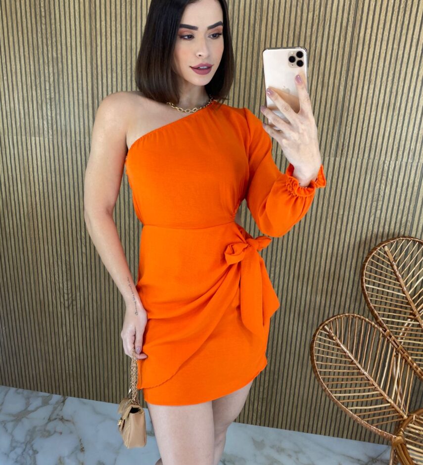 Vestido Curto sem Bojo Mula Manca com Abertura Coral - Fernanda Ramos Store