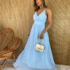 fernandaramosstore com br vestido longo alca regulavel com bojo tule azul