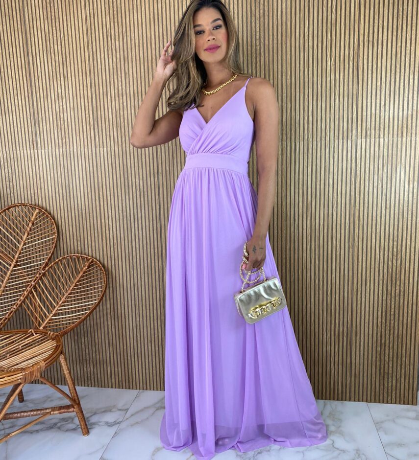 fernandaramosstore com br vestido longo alca regulavel com bojo tule lilas 2