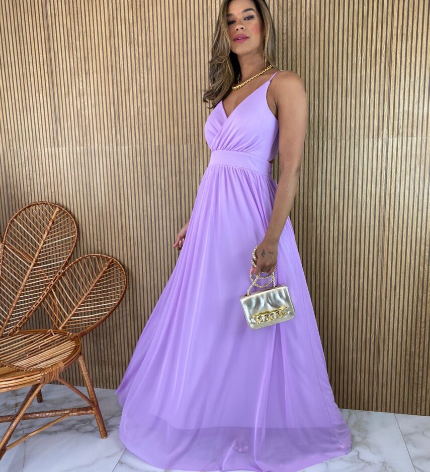 fernandaramosstore com br vestido longo alca regulavel com bojo tule lilas