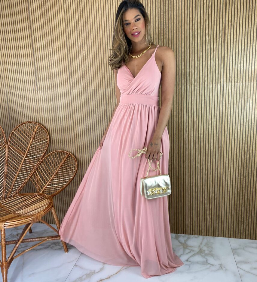 fernandaramosstore com br vestido longo alca regulavel com bojo tule rose 1