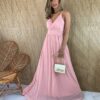 fernandaramosstore com br vestido longo alca regulavel com bojo tule rose