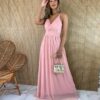 fernandaramosstore com br vestido longo alca regulavel com bojo tule rose 4