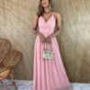 fernandaramosstore com br vestido longo alca regulavel com bojo tule rose 5