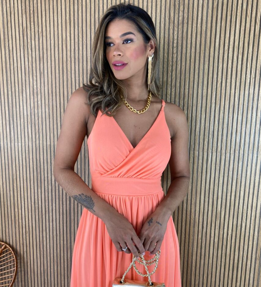 fernandaramosstore com br vestido longo alca regulavel com bojo tule salmao 5