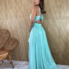 fernandaramosstore com br vestido longo alca regulavel com bojo tule verde agua 5