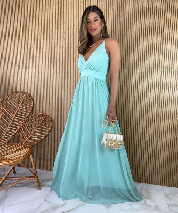 fernandaramosstore com br vestido longo alca regulavel com bojo tule verde agua