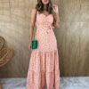 fernandaramosstore com br vestido longo com bojo franzido e amarracao estampado verde copia 2