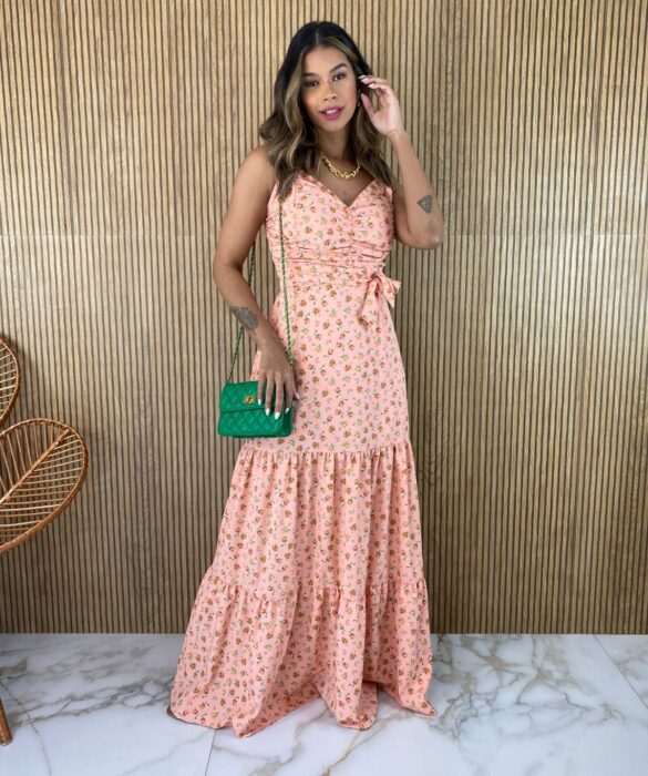 fernandaramosstore com br vestido longo com bojo franzido e amarracao estampado verde copia