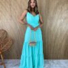 fernandaramosstore com br vestido longo com bojo franzido e amarracao verde agua 1