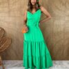 fernandaramosstore com br vestido longo com bojo franzido e amarracao verde bandeira 1