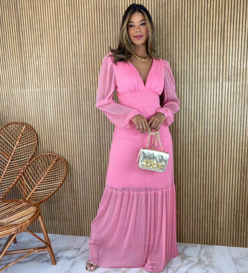 fernandaramosstore com br vestido longo com bojo manga longa decote v tule rosa