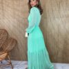 fernandaramosstore com br vestido longo com bojo manga longa decote v tule verde 5