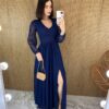 fernandaramosstore com br vestido longo com bojo tule azul marinho manga longa com fenda 1