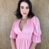 fernandaramosstore com br vestido longo com bojo tule manga 34 rosa 4