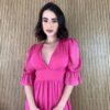 fernandaramosstore com br vestido longo com bojo tule manga 34 rosa 8