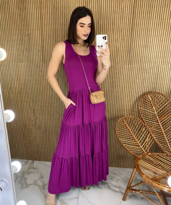 fernandaramosstore com br vestido longo de fucsia sem bojo camadas 1