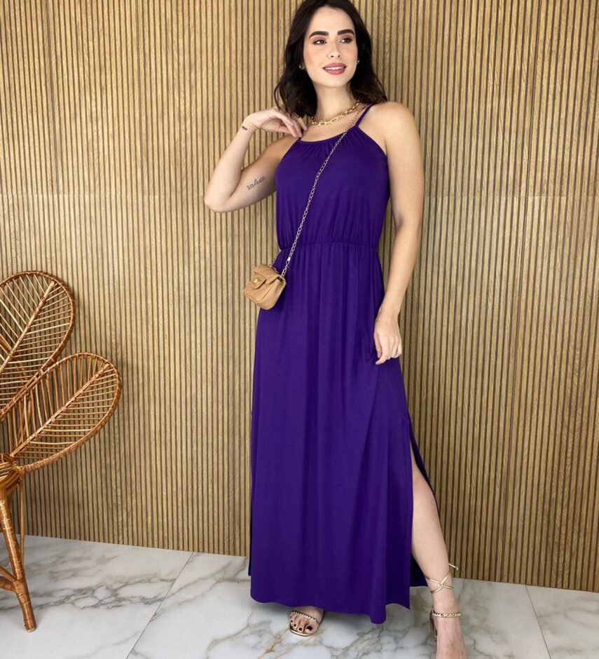 fernandaramosstore com br vestido longo de malha alca fina roxo