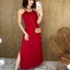 fernandaramosstore com br vestido longo de malha alca fina vermelho 4