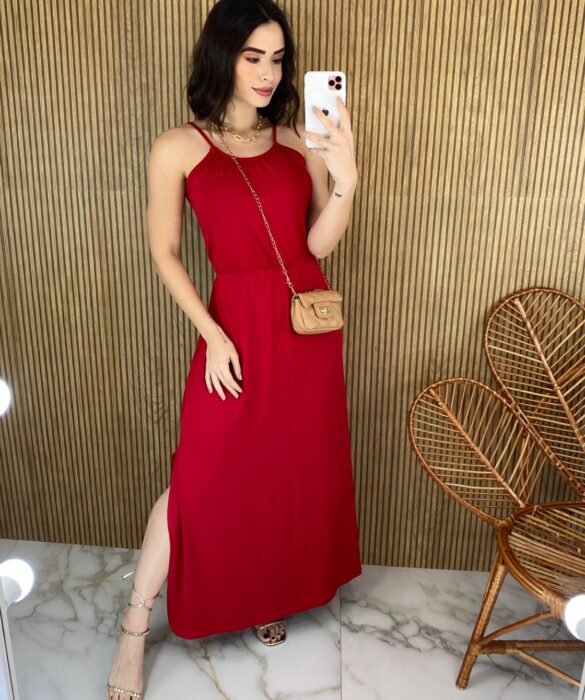 fernandaramosstore com br vestido longo de malha alca fina vermelho 4