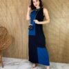 fernandaramosstore com br vestido longo de malha alca grossa azul bic e preto 2