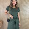 fernandaramosstore com br vestido longo de malha manga curta com amarracao verde militar