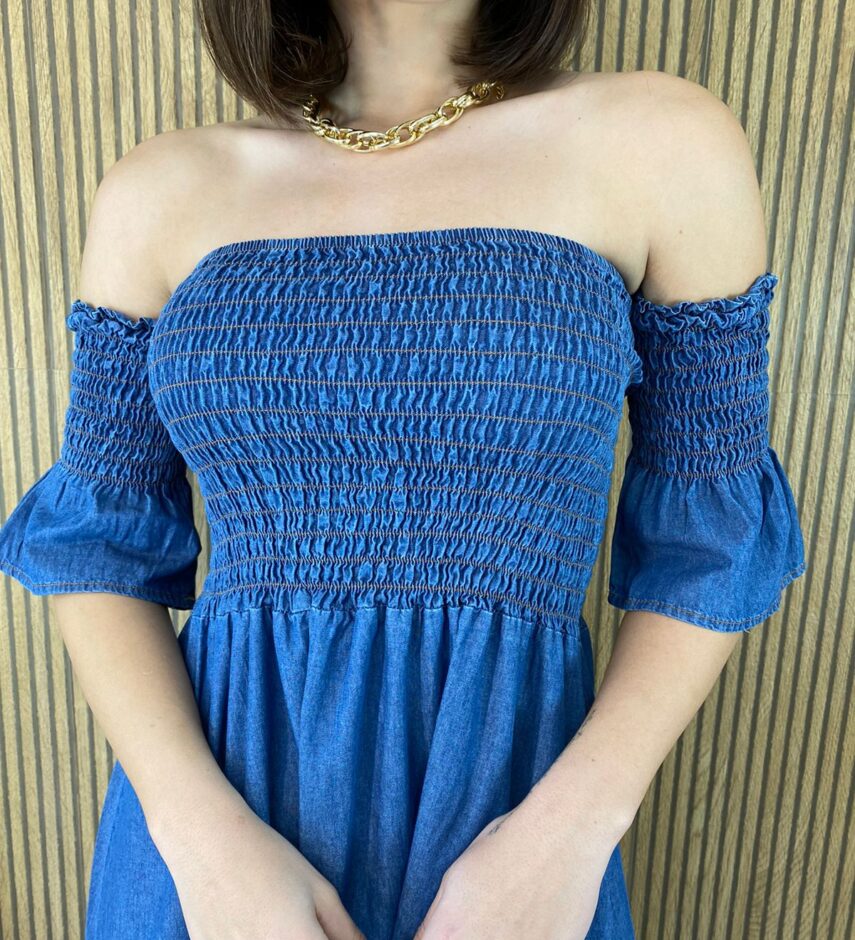 fernandaramosstore com br vestido longo jeans com lastex ombro a ombro 4