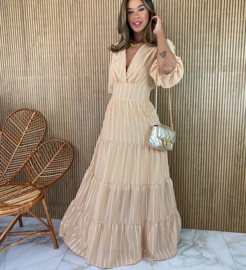 fernandaramosstore com br vestido longo manga 34 sem bojo lastex atras bege 1