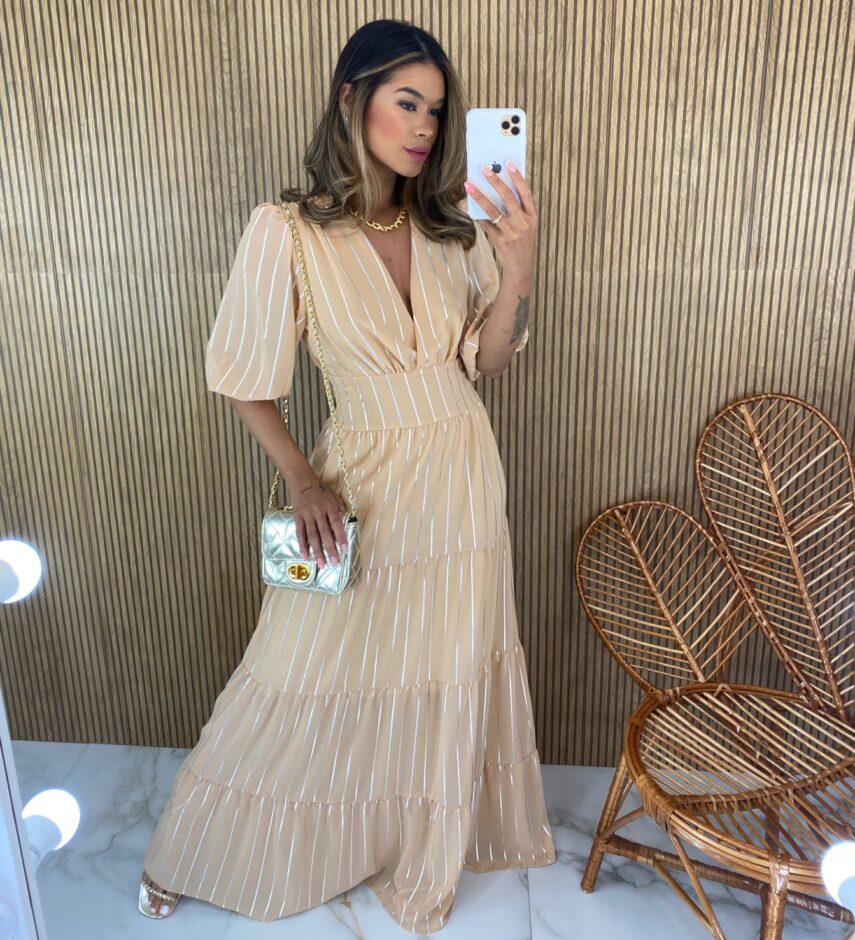 fernandaramosstore com br vestido longo manga 34 sem bojo lastex atras bege 2