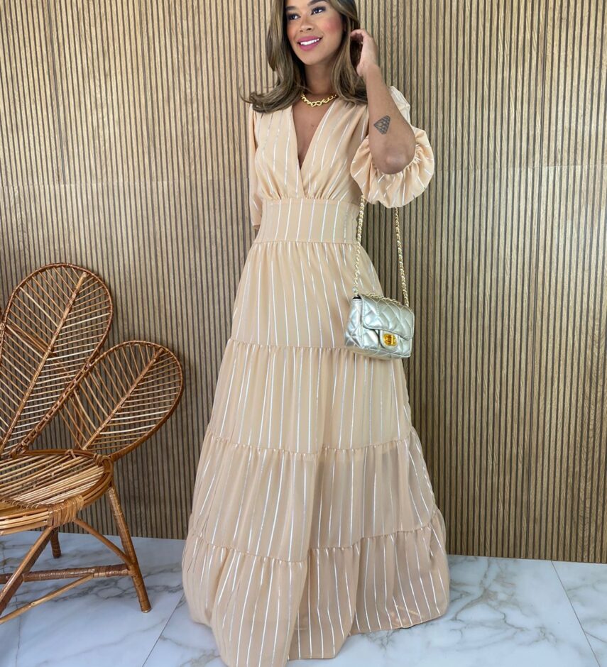 fernandaramosstore com br vestido longo manga 34 sem bojo lastex atras bege