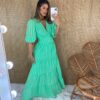 fernandaramosstore com br vestido longo manga 34 sem bojo lastex atras verde 3