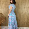 fernandaramosstore com br vestido longo manga curta sem bojo crepe estampa floral azul