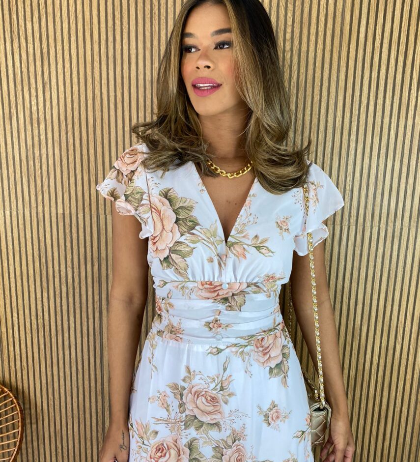 fernandaramosstore com br vestido longo manga curta sem bojo crepe estampa floral branco